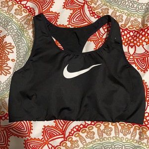 Black Nike sports bra